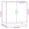 vidaXL barna t&ouml;lgy sz&iacute;nű szerelt fa t&aacute;lal&oacute;szekr&eacute;ny 68 x 35 x 76 cm