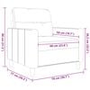 vidaXL barna sz&ouml;vet kanap&eacute;fotel 60 cm