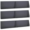 vidaXL T&aacute;mfal 6 db 100 x 12 x 50 cm Ac&eacute;l Antracitsz&uuml;rke