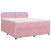 vidaXL Boxspring &aacute;gy matraccal R&oacute;zsasz&iacute;n 180 x 200 cm B&aacute;rsony