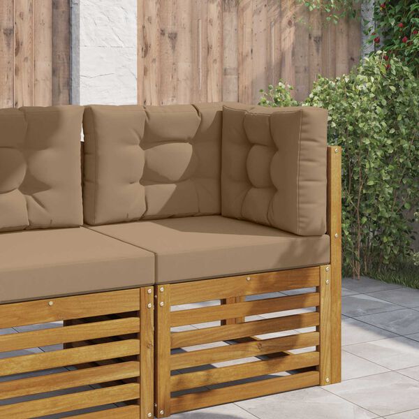 vidaXL K&uuml;lt&eacute;ri kanap&eacute; p&aacute;rna 3 pcs T&oacute;psz&iacute;nű Poli&eacute;szter