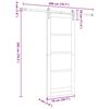 vidaXL Cs&uacute;sz&oacute; ajt&oacute; ORKDAL Term&eacute;szetes 78 x 202 cm