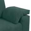 vidaXL sötétzöld bársony loveseat kanapé 140 cm