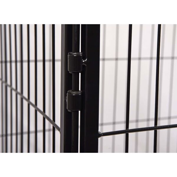 FLAMINGO Kazan M-es m&eacute;retű fekete kutyakennel 109 x 72 x 72 cm