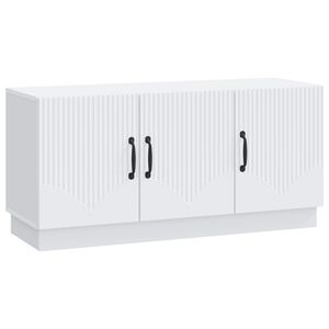 vidaXL TV szekr&eacute;ny Feh&eacute;r 99 x 34,5 x 47 cm Szerelt Fa
