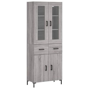 vidaXL sz&uuml;rke sonoma szerelt fa magasszekr&eacute;ny 69,5 x 34 x 180 cm
