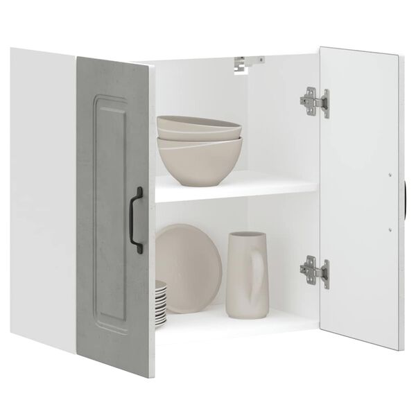 vidaXL konyhai fali szekr&eacute;ny Kalmar beton sz&uuml;rke sz&iacute;nű műfa