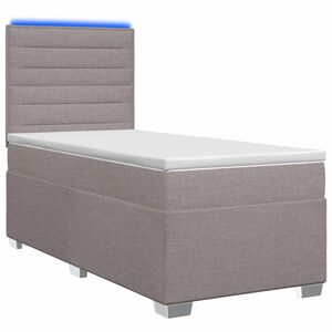 vidaXL Boxspring &aacute;gy matraccal fejt&aacute;ml&aacute;val T&oacute;psz&iacute;nű 80 x 200 cm Sz&ouml;vet