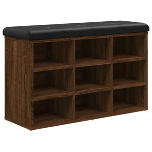 vidaXL barna t&ouml;lgy sz&iacute;nű szerelt fa cipőt&aacute;rol&oacute; pad 82 x 32 x 50 cm