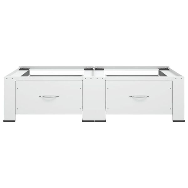 vidaXL feh&eacute;r dupla mos&oacute;- &eacute;s sz&aacute;r&iacute;t&oacute;g&eacute;p &aacute;llv&aacute;ny fi&oacute;kkal