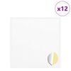 vidaXL Matrica 12 db Feh&eacute;r &Oslash; 20 x 0,5 mm Pap&iacute;r