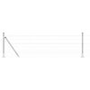vidaXL Ker&iacute;t&eacute;s oszlopokkal Ez&uuml;st 0,4 x 10 m Ac&eacute;l