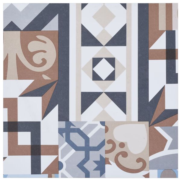 vidaXL 20 db mono mintás öntapadó PVC padlólap 1,86 m²