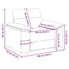 vidaXL kr&eacute;msz&iacute;nű sz&ouml;vet kanap&eacute;fotel 100x81x84 cm