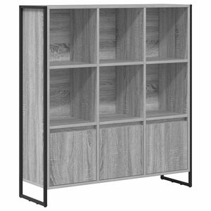 vidaXL K&ouml;nyvespolc 2 pcs Sz&uuml;rke Sonoma 99,5 x 30 x 108 cm Faanyag