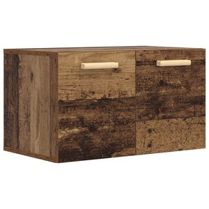vidaXL Fali Szekr&eacute;ny Antik fa 60 x 36,5 x 35 cm Szerelt Fa