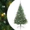 vidaXL Mesters&eacute;ges, előre vil&aacute;g&iacute;tott kar&aacute;csonyi fa Z&ouml;ld 240 cm PVC