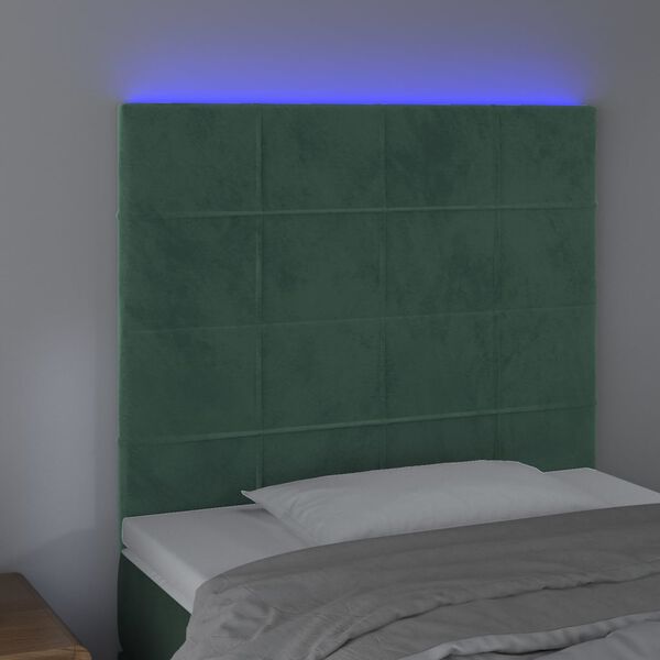 vidaXL s&ouml;t&eacute;tz&ouml;ld b&aacute;rsony LED-es fejt&aacute;mla 90x5x118/128 cm