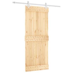 vidaXL Cs&uacute;sz&oacute; ajt&oacute; 85 x 210 cm Szil&aacute;rd Fenyőfa (Nem Kezelt)