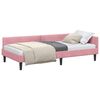 vidaXL Sarok&aacute;gy keret fejt&aacute;ml&aacute;val R&oacute;zsasz&iacute;n 80 cm x 200 cm B&aacute;rsony