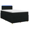 vidaXL Boxspring &aacute;gy matraccal fejt&aacute;ml&aacute;val Fekete 120 x 190 cm Sz&ouml;vet