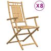 vidaXL &Ouml;sszecsukhat&oacute; sz&eacute;kek 8 db 53x66x99 cm bambusz
