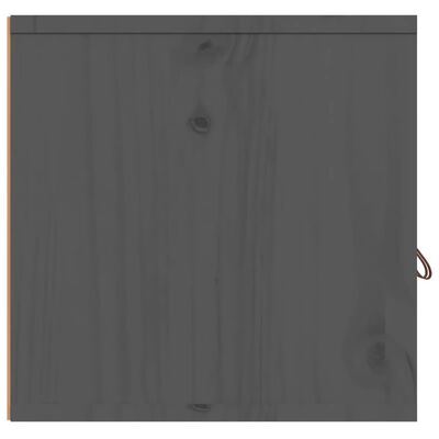 vidaXL szürke tömör fenyőfa faliszekrény 60 x 30 x 30 cm