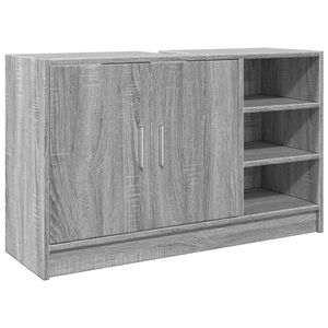 vidaXL sz&uuml;rke sonoma sz&iacute;nű szerelt fa mosd&oacute;szekr&eacute;ny 90 x 29 x 55 cm