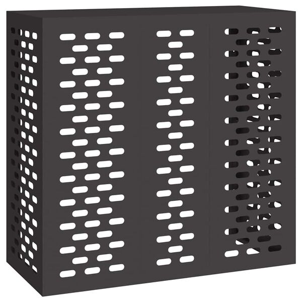 vidaXL L&eacute;gkondicion&aacute;l&oacute; Takar&oacute; Fekete 110 x 50 x 105 cm Ac&eacute;l