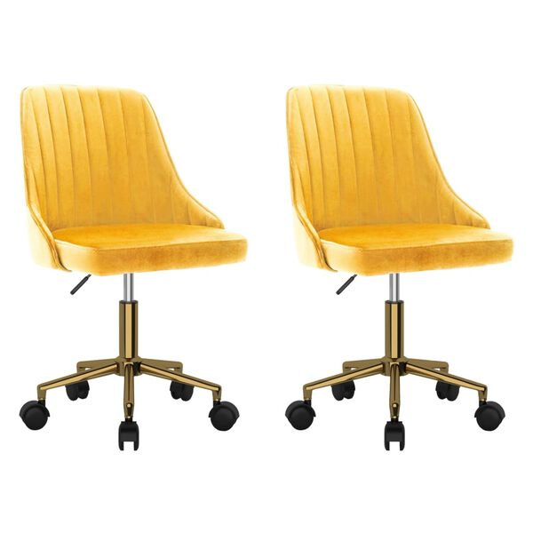 vidaXL 2 db s&aacute;rga b&aacute;rsony forg&oacute; &eacute;tkezősz&eacute;k