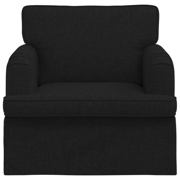 vidaXL Kanap&eacute; Fekete 84 x 80 x 85 cm sz&ouml;vet