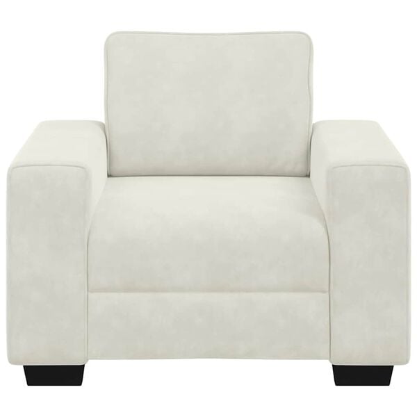 vidaXL kr&eacute;m b&aacute;rsony kanap&eacute;fotel 100x77x82 cm