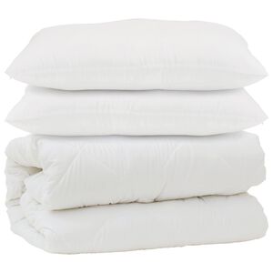 vidaXL Paplan p&aacute;rn&aacute;val 3 pcs Feh&eacute;r Mikrosz&aacute;las