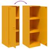 vidaXL mustársárga acél tálalószekrény 34,5x39x107 cm