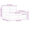 vidaXL Boxrug&oacute;s &aacute;gy matracmal leddel T&oacute;psz&iacute;nű 180 x 200 cm sz&ouml;vet