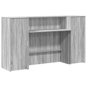 vidaXL recepciós pult szürke sonoma 180x50x103,5 cm szerelt fa