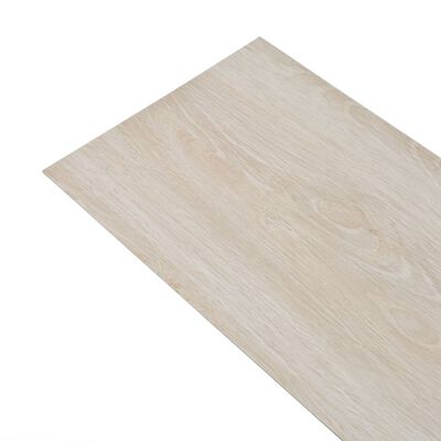 vidaXL klasszikus fehér tölgy nem öntapadó PVC padlólapok 3 mm 4,46 m²