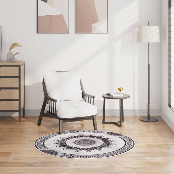 vidaXL többszínű csúszásmentes mosható szőnyeg φ120 cm