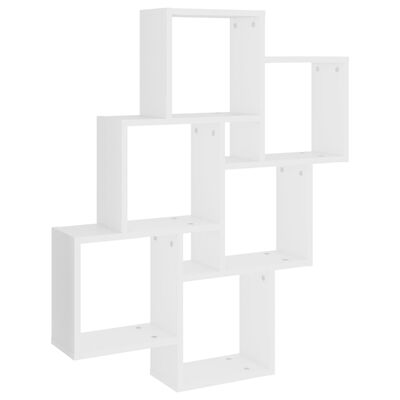 vidaXL fehér négyszögletes forgácslap fali polc 78 x 15 x 93 cm