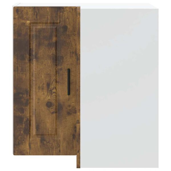 vidaXL Porto f&uuml;st&ouml;s t&ouml;lgy sz&iacute;nű szerelt fa konyhai fali sarokszekr&eacute;ny