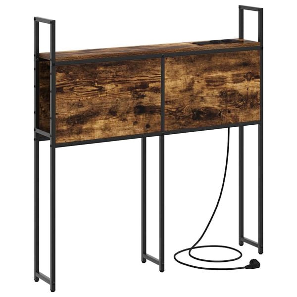 vidaXL T&aacute;rol&oacute;s Fejt&aacute;mla T&ouml;ltő &Aacute;llom&aacute;ssal F&uuml;st&ouml;lt t&ouml;lgy 93 x 15 x 98 cm