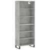 vidaXL betonsz&uuml;rke szerelt fa magasszekr&eacute;ny 69,5x32,5x180 cm