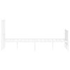 vidaXL feh&eacute;r f&eacute;m &aacute;gykeret fej- &eacute;s l&aacute;bt&aacute;ml&aacute;val 120 x 190 cm