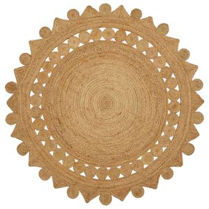 vidaXL Szőnyeg Barna &Oslash; 180 cm Juta