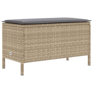 vidaXL Kerti l&aacute;btart&oacute; Beige &eacute;s Vil&aacute;gossz&uuml;rke 80 x 38 x 42 cm PE Rattan