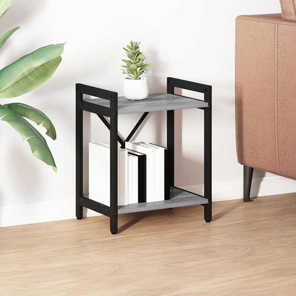 vidaXL K&ouml;nyvespolc Sz&uuml;rke sonoma 40 x 30 x 50 cm Faanyag