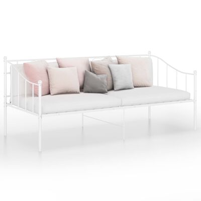 vidaXL fehér fém kanapéágykeret 90 x 200 cm