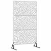 vidaXL Mag&aacute;nszf&eacute;ra K&eacute;pernyő 100 x 50 x 180 cm Rozsdamentes Ac&eacute;l Ez&uuml;st