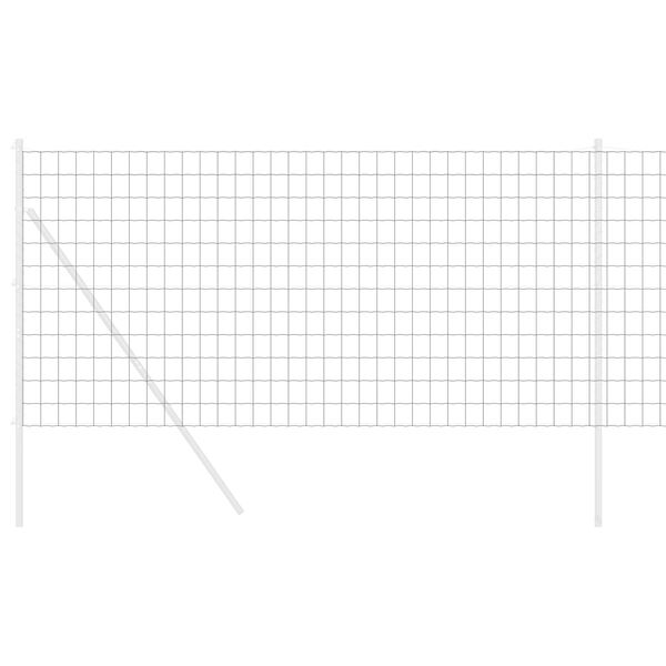 vidaXL Európai Kerítés Szürke 1 x 25 m PVC-bevonatú vas