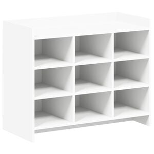 vidaXL Cipőszekr&eacute;ny 85 x 39,5 x 70 cm Szerelt Fa Feh&eacute;r